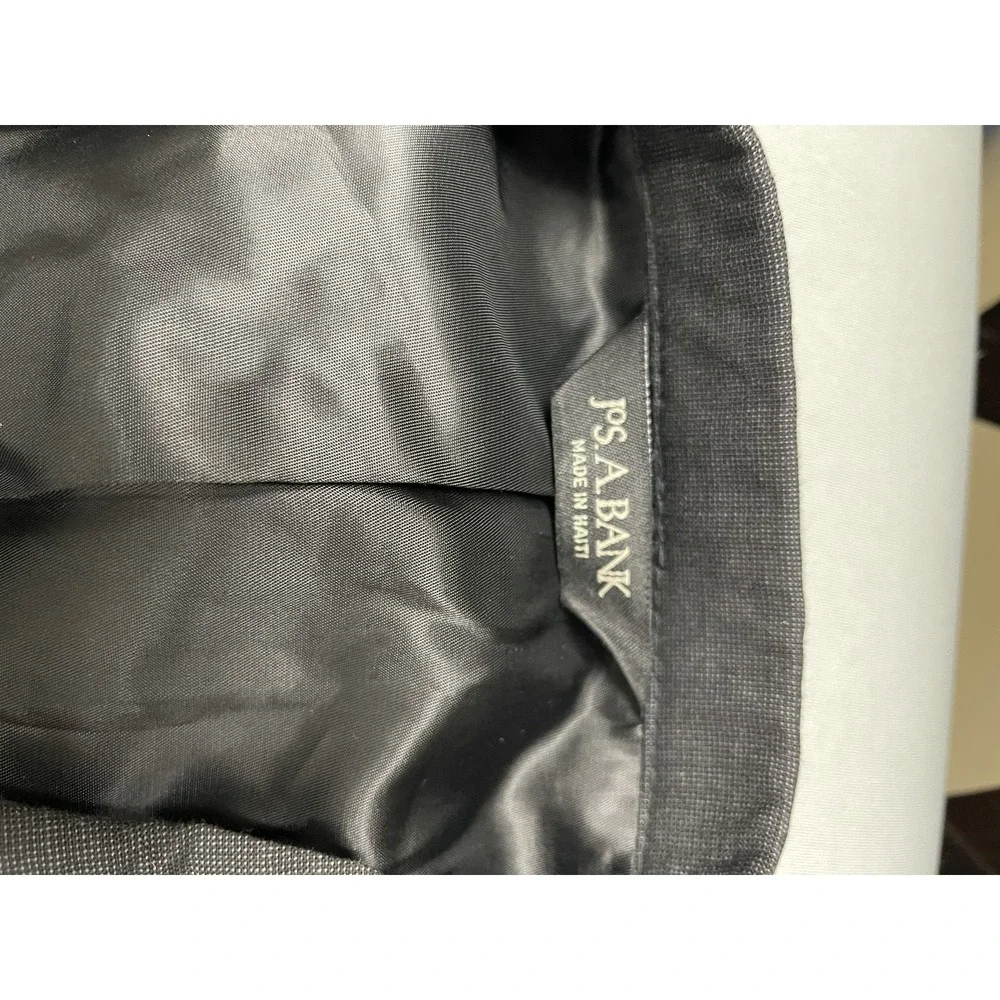 Men's Jos A Bank‎ 100% Wool Suit Jacket 46S Pants 35x29 Gray